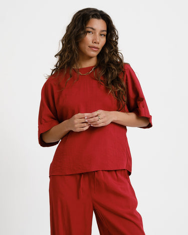 MSCH Daria Top Red - Things I Like Things I Love