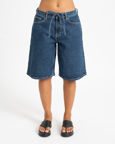 MSCH Elide Ada Denim Shorts Donkerblauw - Things I Like Things I Love