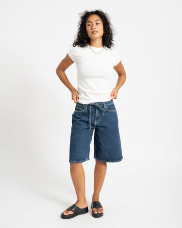 MSCH Elide Ada Denim Shorts Donkerblauw - Things I Like Things I Love