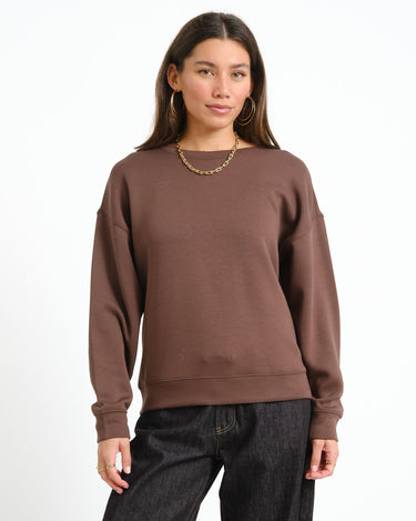 MSCH Ima Q Sweatshirt Brown - Things I Like Things I Love
