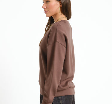 MSCH Ima Q Sweatshirt Brown - Things I Like Things I Love
