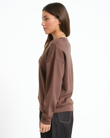 MSCH Ima Q Sweatshirt Brown - Things I Like Things I Love