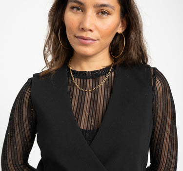 MSCH Macy Michelle Waistcoat Black - Things I Like Things I Love