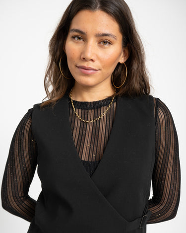 MSCH Macy Michelle Waistcoat Black - Things I Like Things I Love