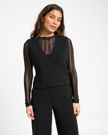 MSCH Macy Michelle Waistcoat Black - Things I Like Things I Love