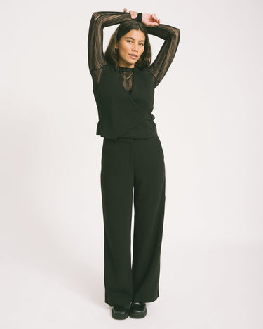 MSCH Macy Michelle Wide Pants Regular Black - Things I Like Things I Love