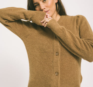 MSCH Miabelle Hope Cardigan Brown - Things I Like Things I Love
