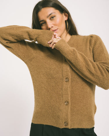 MSCH Miabelle Hope Cardigan Brown - Things I Like Things I Love
