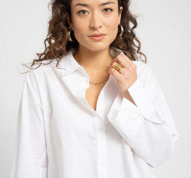 MSCH Natalia Zenika Boxy Shirt White - Things I Like Things I Love