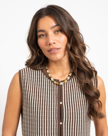 MSCH Priscilla Vest Brown - Things I Like Things I Love