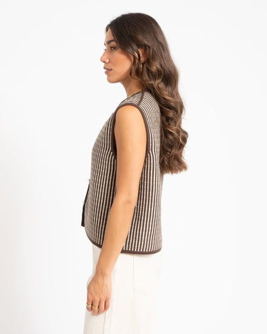 MSCH Priscilla Vest Brown - Things I Like Things I Love