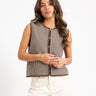 MSCH Priscilla Vest Brown - Things I Like Things I Love