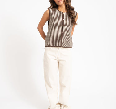MSCH Priscilla Vest Brown - Things I Like Things I Love