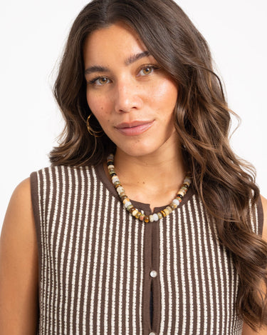 MSCH Priscilla Vest Brown - Things I Like Things I Love