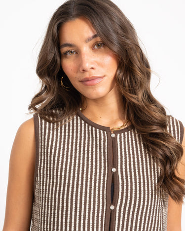 MSCH Priscilla Vest Brown - Things I Like Things I Love