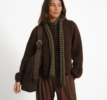MSCH Taile Nerida Knit Cardigan Bruin - Things I Like Things I Love