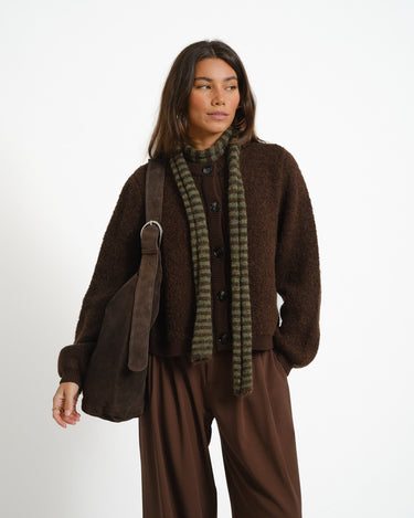 MSCH Taile Nerida Knit Cardigan Bruin - Things I Like Things I Love