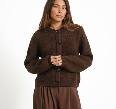 MSCH Taile Nerida Knit Cardigan Bruin - Things I Like Things I Love