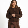 MSCH Taile Nerida Knit Cardigan Bruin - Things I Like Things I Love