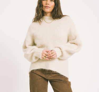 MSCH Thira Salmia Pullover Sand 78% Alpaca Wol - Things I Like Things I Love