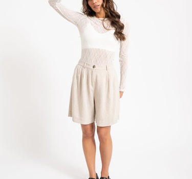 MSCH Viana Ginia Shorts Sand - Things I Like Things I Love