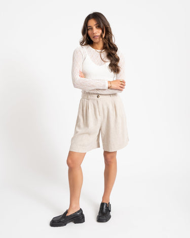 MSCH Viana Ginia Shorts Sand - Things I Like Things I Love