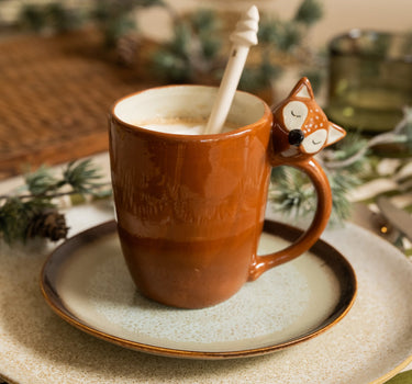 Mug Fox/Owl Brown - Things I Like Things I Love