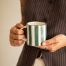 Mug Mykonos Green Stripe - Things I Like Things I Love