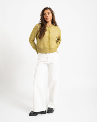 Natalie Diverse Cardigan Knit Green Moss - Things I Like Things I Love