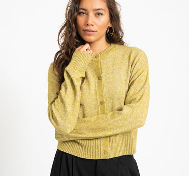 Natalie Diverse Cardigan Knit Green Moss - Things I Like Things I Love