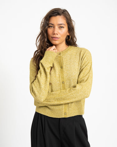 Natalie Diverse Cardigan Knit Green Moss - Things I Like Things I Love