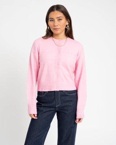 Natalie Diverse Cardigan Knit Pink - Things I Like Things I Love