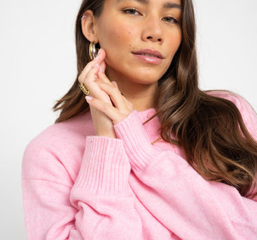 Natalie Diverse Cardigan Knit Pink - Things I Like Things I Love