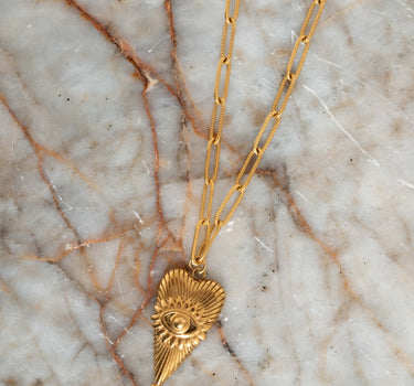 Necklace Eye of Love Gold - Things I Like Things I Love