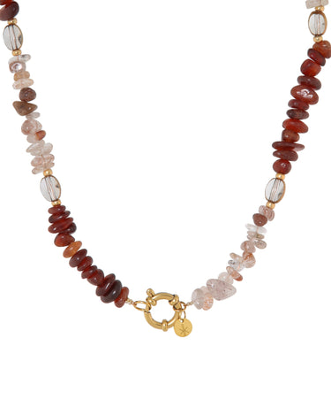 Necklace Red Rock Gold - Things I Like Things I Love
