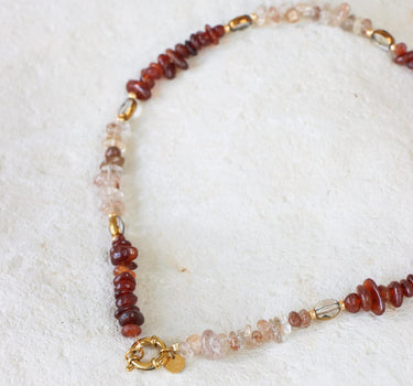 Necklace Red Rock Gold - Things I Like Things I Love