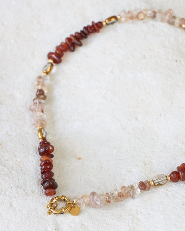 Necklace Red Rock Gold - Things I Like Things I Love