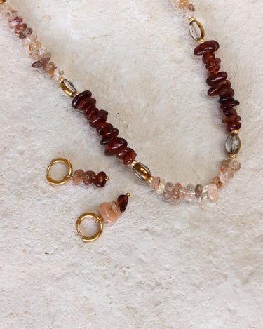 Necklace Red Rock Gold - Things I Like Things I Love