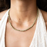 Necklace Saloon Gold Green - Things I Like Things I Love