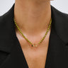 Necklace Saloon Gold Green - Things I Like Things I Love