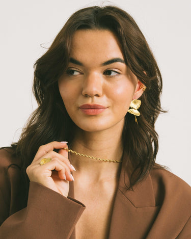 Necklace Waves Gold - Things I Like Things I Love