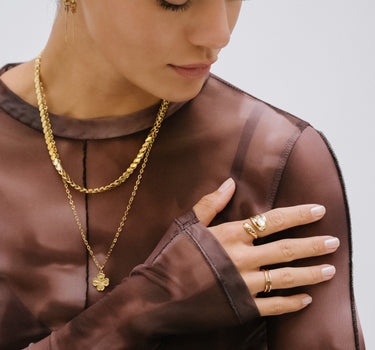 Necklace Wish Me Luck Gold - Things I Like Things I Love