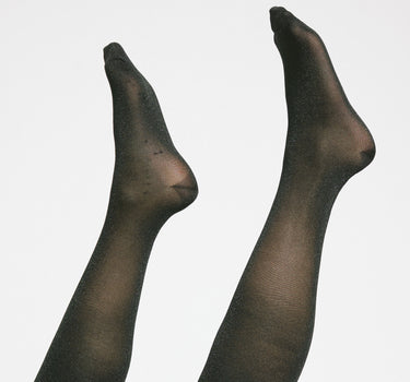 Nelly Glitter Knee Socks Black - Things I Like Things I Love