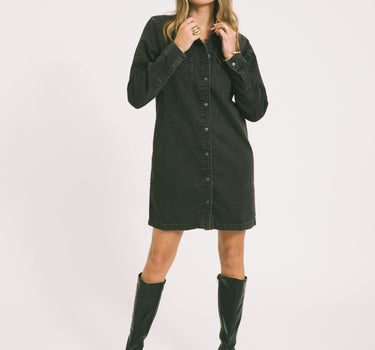 New Signe Denim Dress Black Denim - Things I Like Things I Love