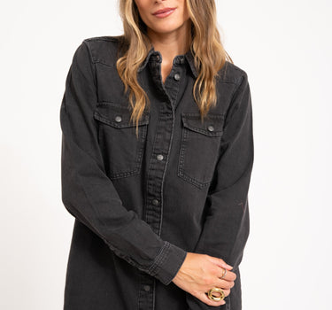 New Signe Denim Dress Black Denim - Things I Like Things I Love