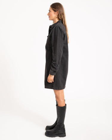 New Signe Denim Dress Black Denim - Things I Like Things I Love
