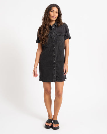 New Signe Denim Dress Black - Things I Like Things I Love