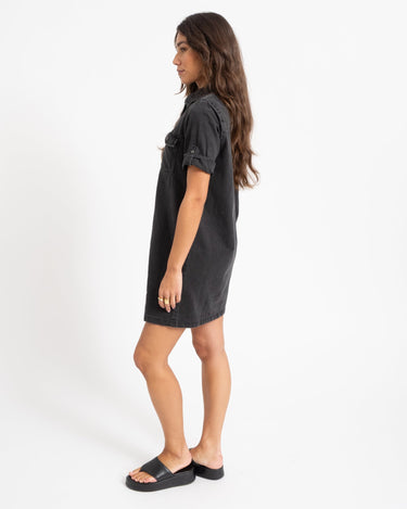 New Signe Denim Dress Black - Things I Like Things I Love