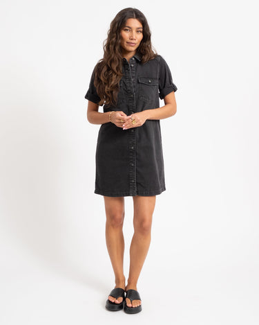 New Signe Denim Dress Black - Things I Like Things I Love