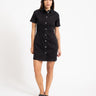 Nisa Slim Denim Dress Black - Things I Like Things I Love